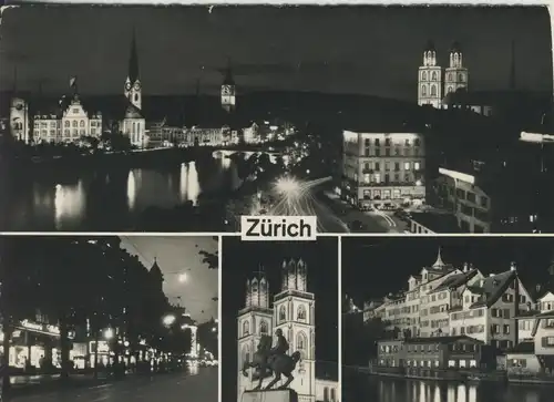 Zürich v. 1965 4 Stadtansichten (AK3121)