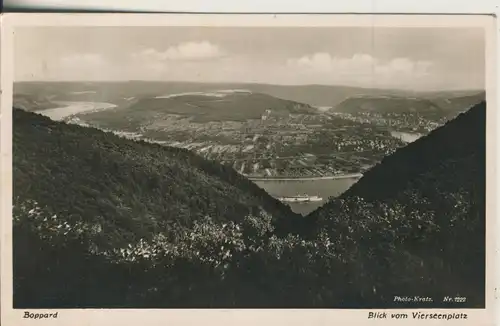 Boppard v. 1935 Blick vom Vierseenplatz (AK3198) 