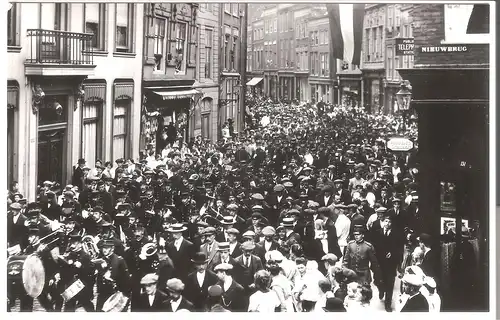 Dordrecht - Voorstraat - Stafmuziek Kon. Marine, omstreeks - 1915 (AK3298) 