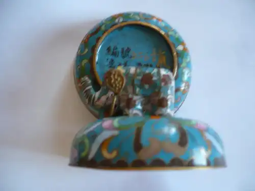 Spieldose aus Messing mit Elefant - bunt emaliert - Artleigh-Elliot No.73361 (756) Preis reduziert