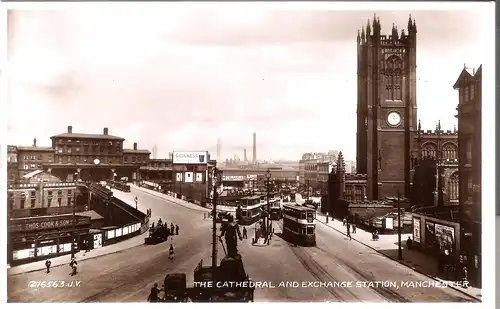 The Cathedral and Exchange Station, Manchester v. 1959 (AK3302)