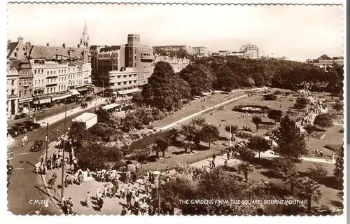 The Gardens from The Square, Bournemouth v. 1957 (AK3310)
