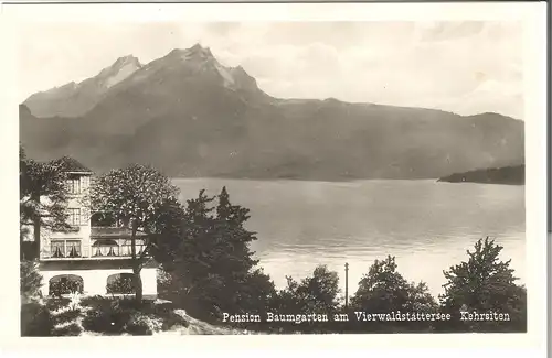 Kehrsiten am Vierwaldstättersee - Pension Baumgarten v. 1956 (AK3319) 