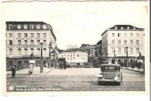 Charleroi - Entrée de la Ville, Place Emile Buisset v. 1951 (AK3320)