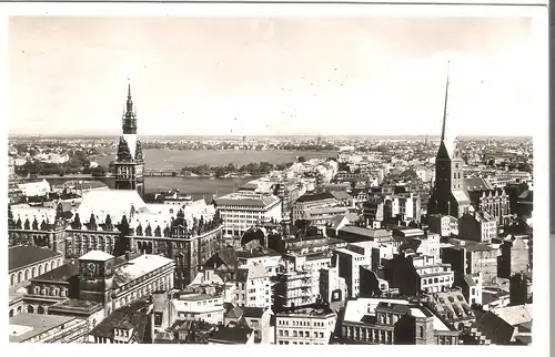 Hamburg - Blick auf die Stadt v. 1954 (AK3343)