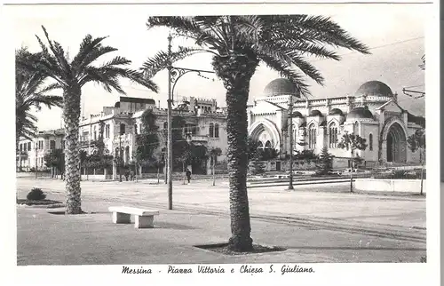 Messina - Piazza Vittoria e Chiesa S. Giuliano v. 1939 (AK3365) 
