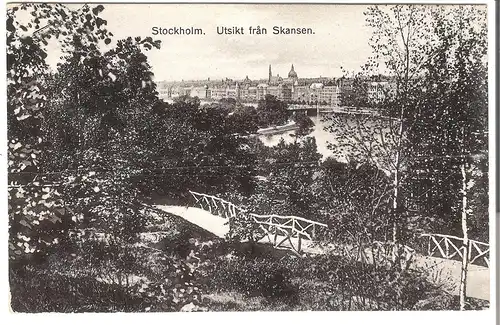 Stockholm - Utsikt Fr°an Skansen v. 1938 (AK3370)