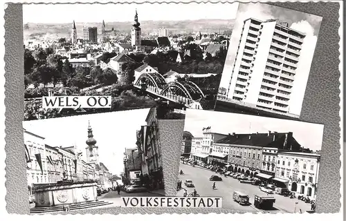 WELS, OÖ 4 Ansichten v. 1950 (AK3384)