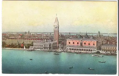 Venezia , Panorama della città col Campanile di S. Marco von 1912 (AK3399)