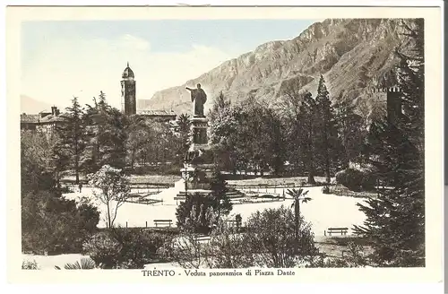 Trento - Veduta panoramica di Piazza Dante v. 1932 (AK3405)