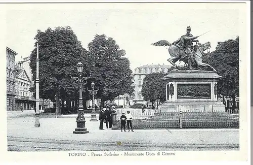 Torino - Piazza Solferino - Monemento Duca di Genova v. 1929 (AK3418)