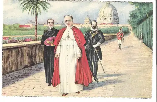 Roma - Sua Santità nei Giardini Vaticani v. 1932 (AK3452)