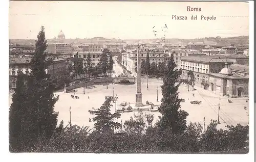 Roma - Piazza del Popolo v. 1923 (AK3455)