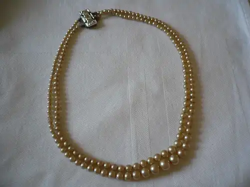 Doppel-Reihige Perlenkette (772) Preis reduziert