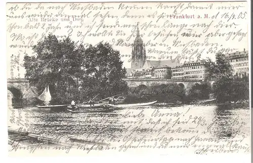 Frankfurt a.M. - Alte Brücke und Dom v. 1905 (AK3484) 