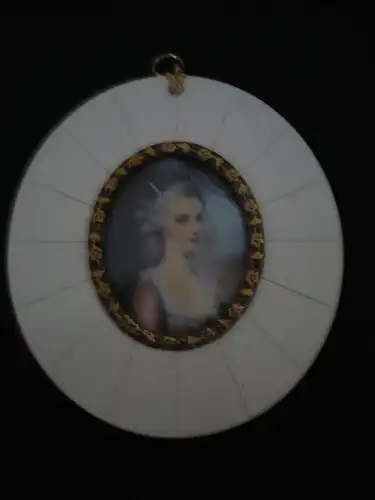 Miniatur-Malerei auf Elfenbein - Konstanze Weber - Mozarts Braut (777)  Preis reduziert