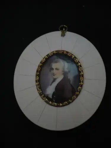 Miniatur-Malerei auf Elfenbein - Wolfgang Amadeus Mozart (778) Preis reduziert