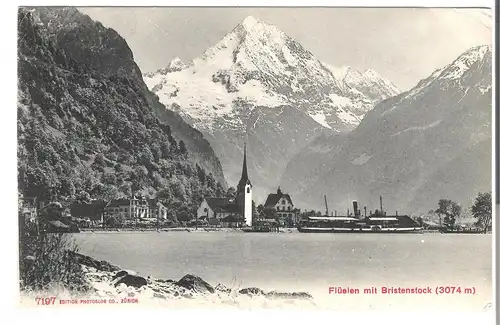 Flüelen mit Bristenstock von 1906 (AK3637)