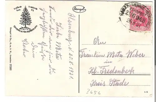 Ilsestein - Harz - Kreuz auf dem Ilsenstein - von 1921 (AK3656)