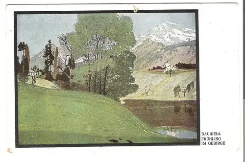 Bauriedl - Frühling im Gebirge - von 1923 (AK3675) 

