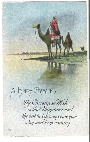 A happy Christmas - von 1924 (AK3705) 