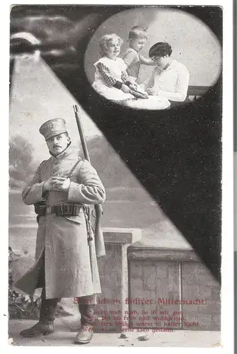 Soldat in Gedanken an seine Familie - von 1917 (AK3765)