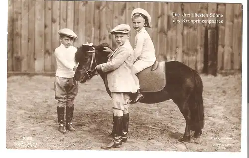 Die drei ältesten Söhne des Kronprinzen - von 1914 (AK3775)