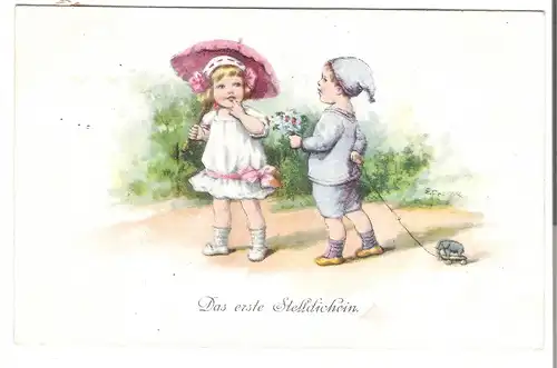 Das erste Stelldichein - von 1920 (AK3791)