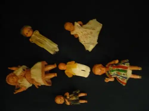 Konvolut 6 Puppen - davon 4x Schildkröt (822) Preis reduziert