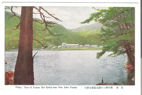 Nikko - View of Yumoto Hot Spring seen from Lake Yunoko - Japan - von 1948 (AK4073) 