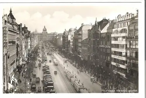 Prag - Wenzelsplatz von 1934 (AK4120) 