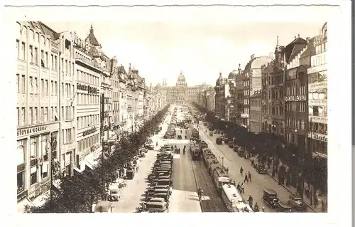 Prag - Wenzelsplatz von 1933 (AK4121)