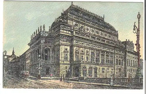 Prag - Národní divadlo - von 1912 (AK4136-1)
