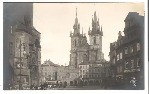 Prag - Altstädter Ring (Staroměstské náměstí) - von 1930 (AK4140)