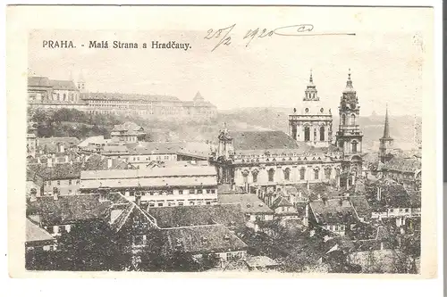 Prag - Malá Strana a Hradcauy v. 1920 (AK4176)