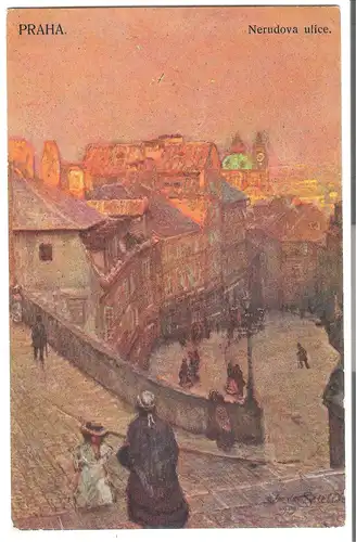 Prag - Nerudova ulice v. 1928 (AK4179)