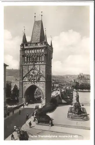 Prag - Staroměstská mostecká věž v. 1920 (AK4183)