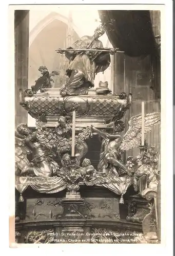 Prag - St.Veitsdom - Grabmal des hl. Johann v. nep. v. 1936 (AK4187)