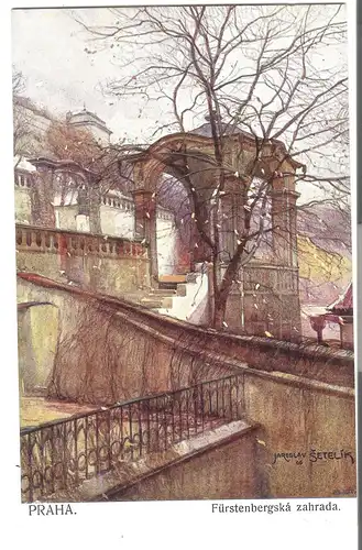 Prag - Fürstenbergska zahrada . v. 1912 (AK4191)