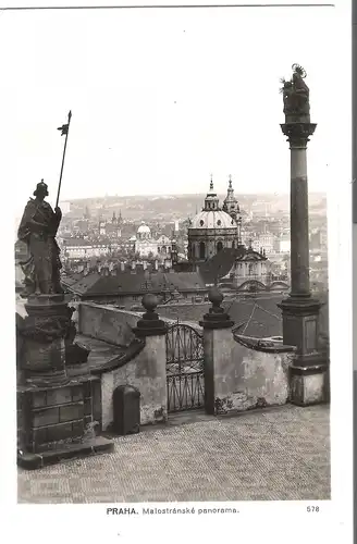 Prag - Malostránské panorama . v. 1936 (AK4198) 