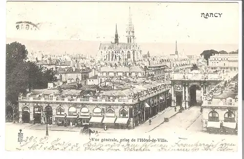Nancy - Vue générale, prise de l\'Hotel-de-Ville . v. 1902 (AK3501)