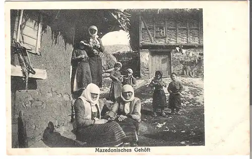 Mazedonisches Gehöft v. 1917 (AK3519) 