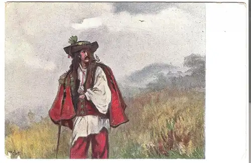 Huzule am Wege v. 1918 (AK3520) 