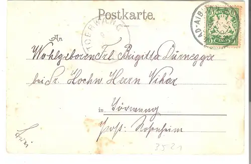 Bub in den Bergen mit Spruch v. 1902 (AK3521) 