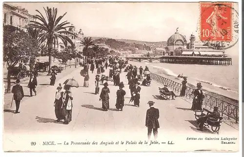 Nice - La Promenade des anglais et le Palais de la Jetèe v. 1915 (AK3522) 