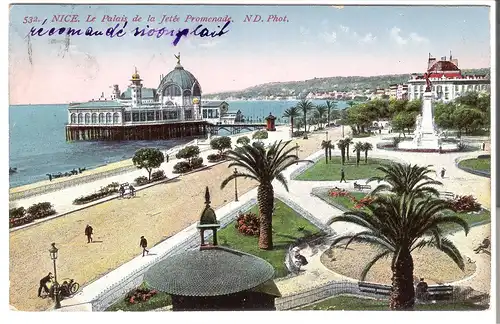 Nice - Le Palais de la Jetée Promenade v. 1913 (AK3528)