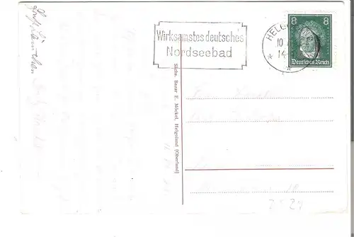 Helgoland- Westklippen mit Schutzmauer v. 1928 (AK3529)