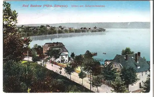 Bad Buckow - Märk. Schweiz - Villen am Schermützelsee v. 1926 (AK3531) 
