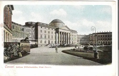 Cassel - Schloss Wilhelmshöhe - West Facade v. 1907 (AK3533)