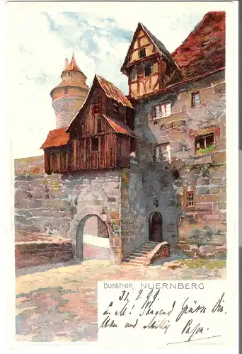 Nürnberg -Burgthor v. 1899 (AK3535) 